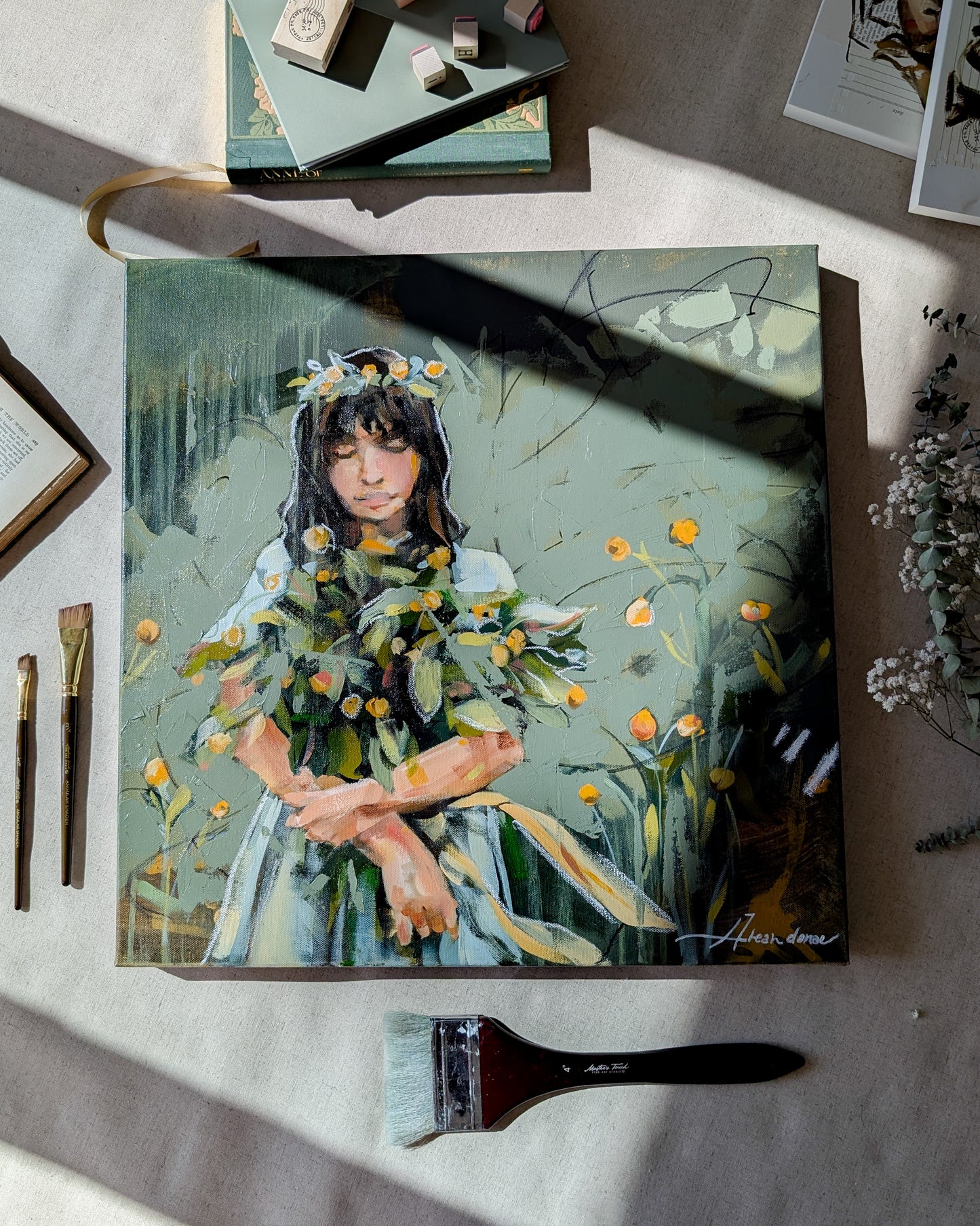"Held in My Heart" Original Painting