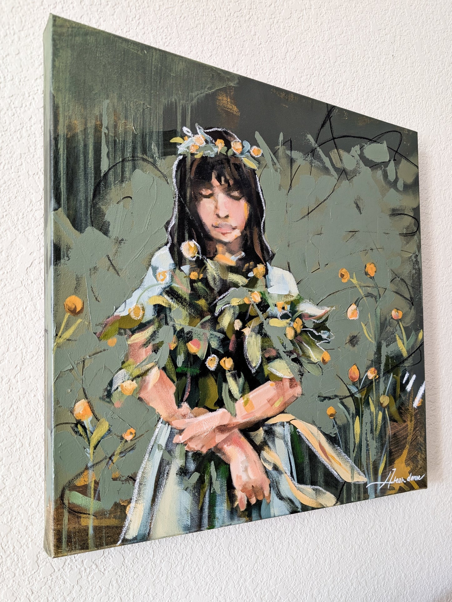 "Held in My Heart" Original Painting