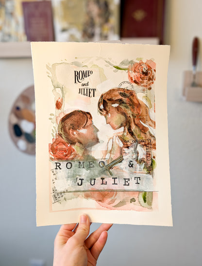 "Romeo and Juliet Study" Original Watercolor