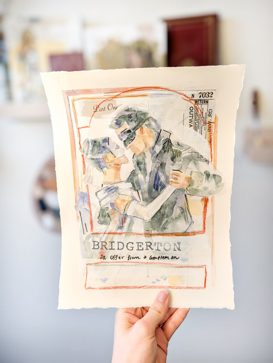 "An Offer from a Gentleman Study" Original Watercolor