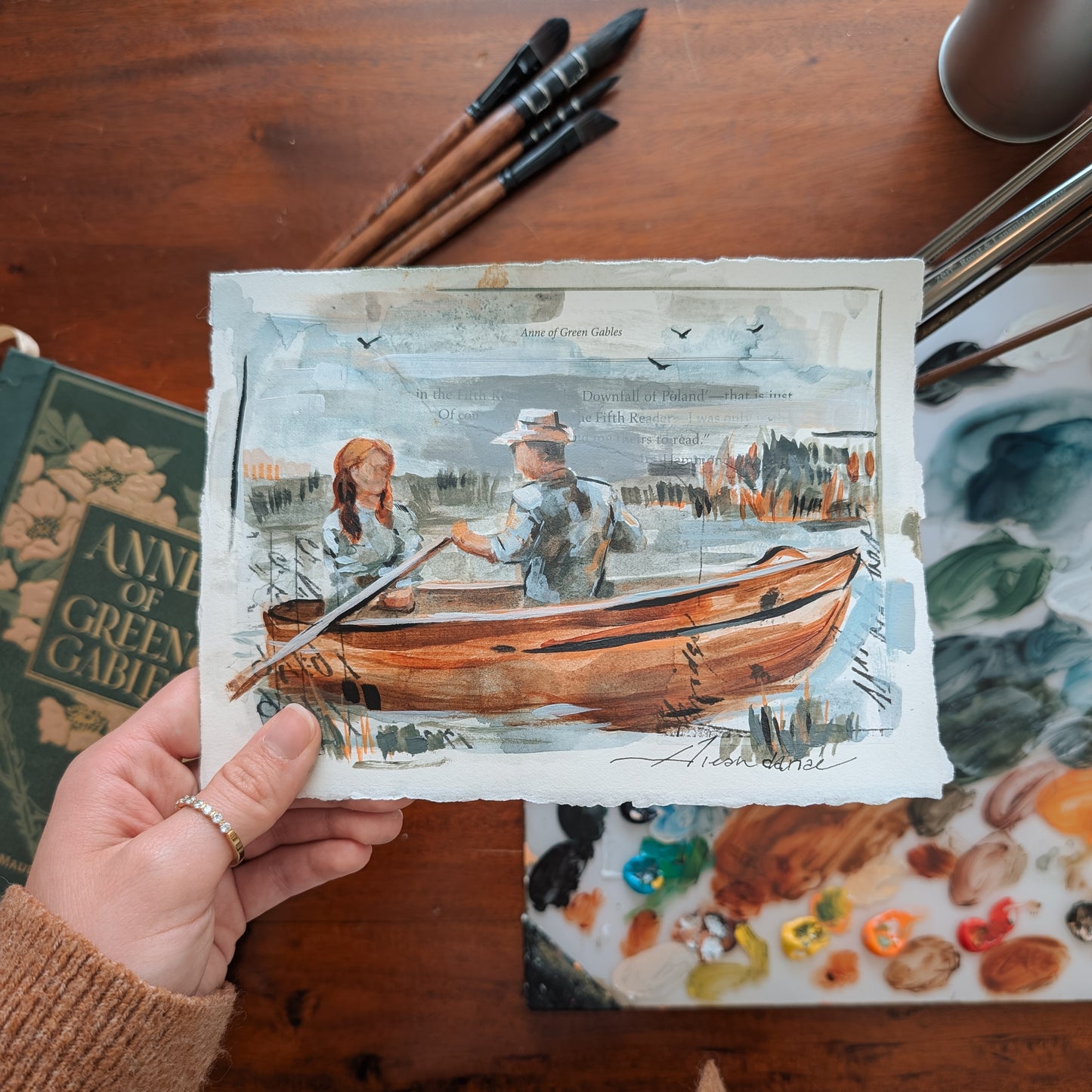 Anne Inspired Original Watercolor