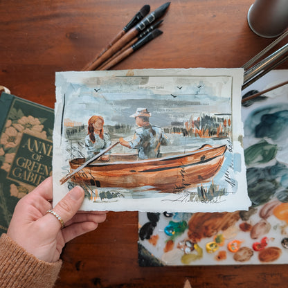 Anne Inspired Original Watercolor