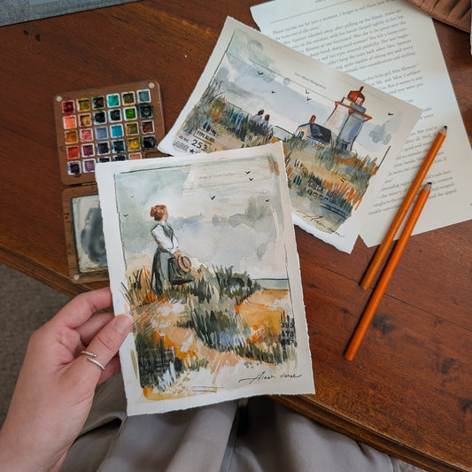 Anne Inspired Original Watercolor