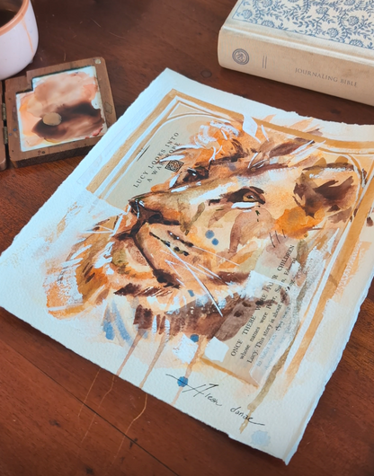 "Known by Another Name Study" Original Watercolor