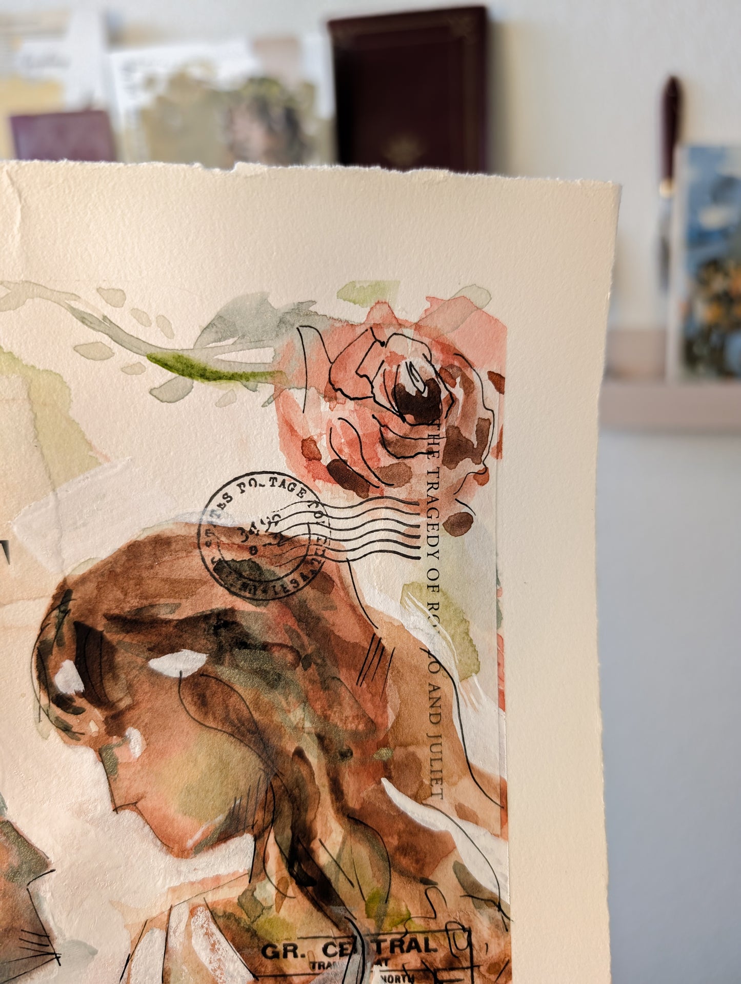 "Romeo and Juliet Study" Original Watercolor