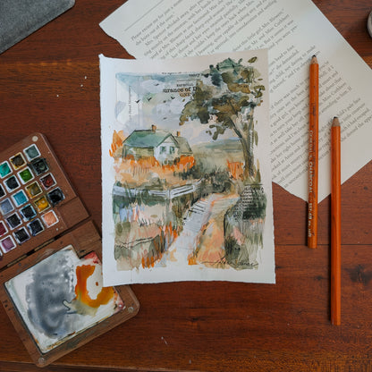 Anne Inspired Original Watercolor