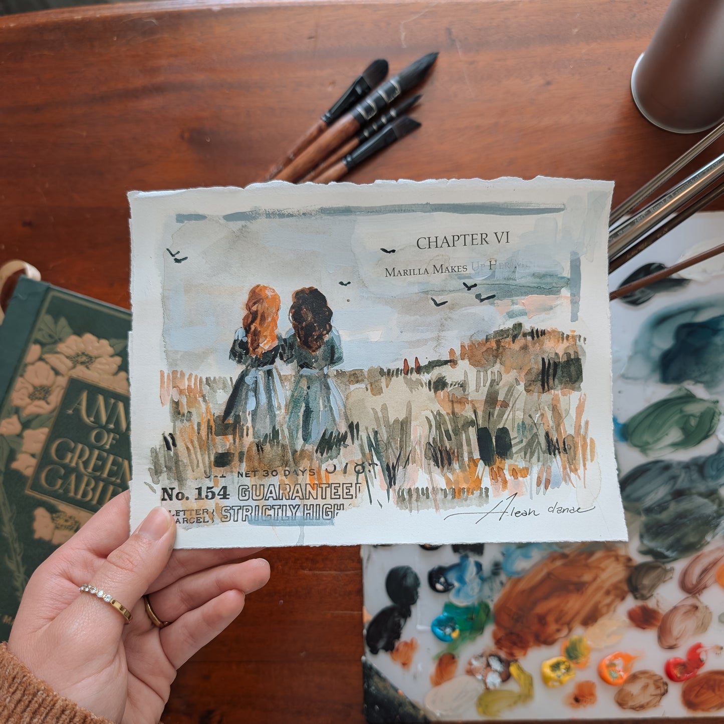 Anne Inspired Original Watercolor