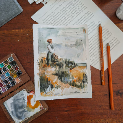 Anne Inspired Original Watercolor